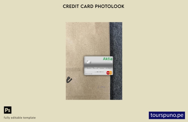 listo para imprimir Finlandia Aktia Savings Bank mastercard photolook plantilla 